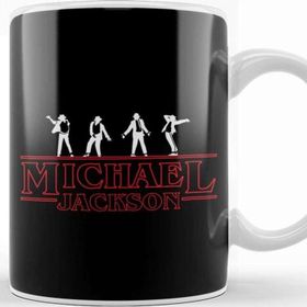 Baskı Dükkanı Michael Jackson Stranger Things Fon Kupa