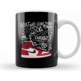 Baskı Dükkanı Michael Jordan The Goat Retro White Kupa