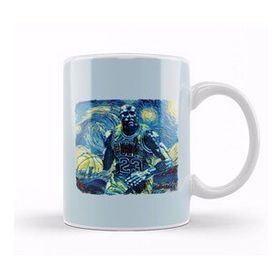 Baskı Dükkanı Michael Jordan Van Gogh Style Kupa