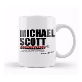 Baskı Dükkanı Michael Scott Paper Company Dunder Mifflin The Office Parody Kupa