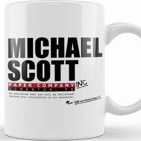Baskı Dükkanı Michael Scott Paper Company Dunder Mifflin The Office Parody Kupa