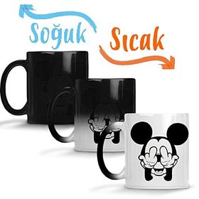 Baskı Dükkanı Mickey 07 Sihirli Porselen Kupa