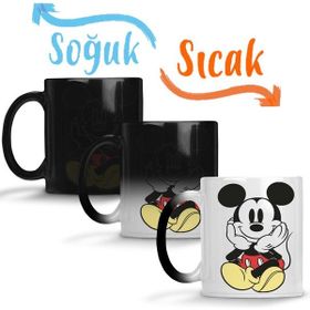Baskı Dükkanı Mickey 09 Sihirli Porselen Kupa