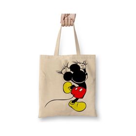 Baskı Dükkanı Mickey Escalador Bez Çanta