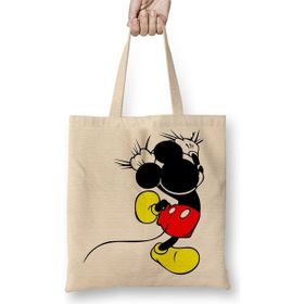 Baskı Dükkanı Mickey Escalador Bez Çanta