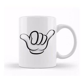 Baskı Dükkanı Mickey Mouse Hang Loose Sign Kupa