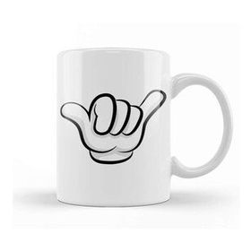 Baskı Dükkanı Mickey Mouse Hang Loose Sign Kupa
