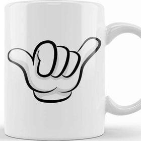 Baskı Dükkanı Mickey Mouse Hang Loose Sign Kupa