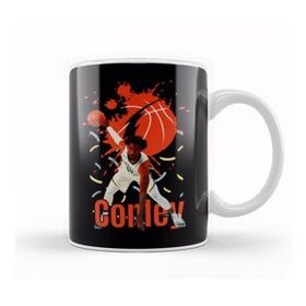 Baskı Dükkanı Mikal Bridges Mikal Bridges Vintage Art Legend Basketball Gift Kupa