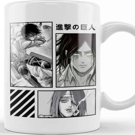 Baskı Dükkanı Mikasa And Eren Jaeger Attack On Titan Kupa