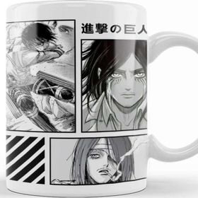 Baskı Dükkanı Mikasa And Eren Jaeger Attack On Titan Kupa
