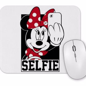 Baskı Dükkanı Miki Mouse Minnie Tirando Selfie Mouse Pad