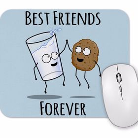 Baskı Dükkanı Mİlk And Cookies Kurabiye ile Süt Mouse Pad