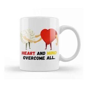 Baskı Dükkanı Mind Heart And Mind Overcome All Kupa