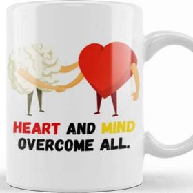 Baskı Dükkanı Mind Heart And Mind Overcome All Kupa