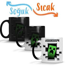 Baskı Dükkanı Minecraft 01 Sihirli Porselen Kupa