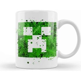 Baskı Dükkanı Minecraft Creeper Porselen Kupa