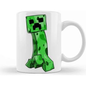Baskı Dükkanı Minecraft Creeper Porselen Kupa
