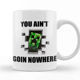 Baskı Dükkanı Minecraft Creeper Porselen Kupa