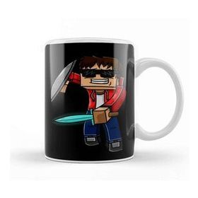 Baskı Dükkanı Minecraft Mine Craft Character Sword Kupa