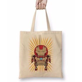 Baskı Dükkanı Mini Iron Man Bez Çanta