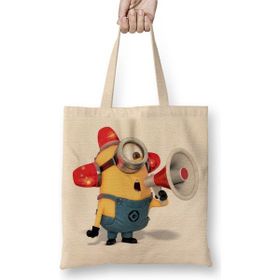 Baskı Dükkanı Minion Batman Bez Çanta