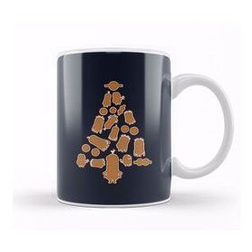 Baskı Dükkanı Minions Gingerbread Christmas Tree Kupa