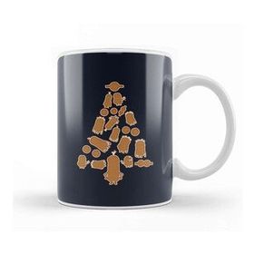 Baskı Dükkanı Minions Gingerbread Christmas Tree Kupa