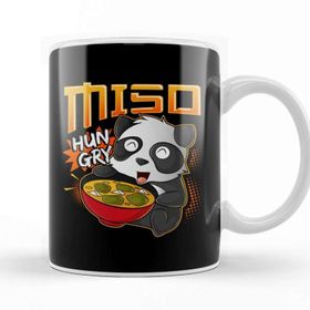 Baskı Dükkanı Miso Hungry Kawaii Panda Cute Anime Noodles Ramen Kupa