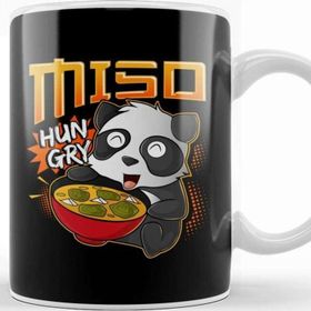 Baskı Dükkanı Miso Hungry Kawaii Panda Cute Anime Noodles Ramen Kupa