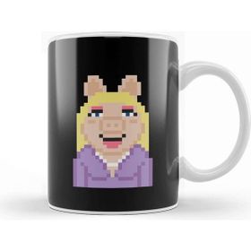 Baskı Dükkanı Miss Piggy The Muppets Pixel Character Kupa