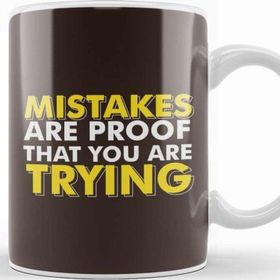Baskı Dükkanı Mistakes Are Proof That You Are Trying Gym Inspiration Kupa