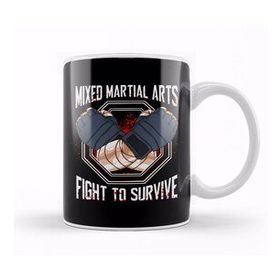 Baskı Dükkanı Mixed Martial Arts Mma Fight To Survive Training Kupa