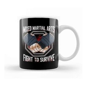 Baskı Dükkanı Mixed Martial Arts Mma Fight To Survive Training Kupa