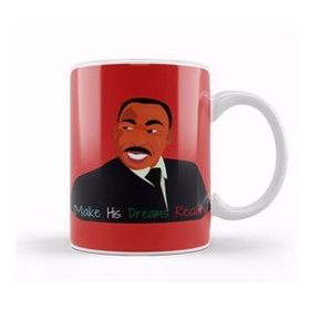 Baskı Dükkanı Mlk Day Make His Dreams Reality Black History Month Blm Black Lives Matter Kupa