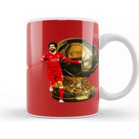 Baskı Dükkanı Mo Salah Ballon D'or The Best Player In The World 2021 Vintage Retro Rainbow Style Kupa