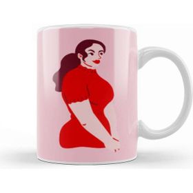 Baskı Dükkanı Modern Cute Woman Kupa