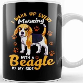 Baskı Dükkanı Mom I Wake Up Every Morning With A Beagle By My Side Kupa
