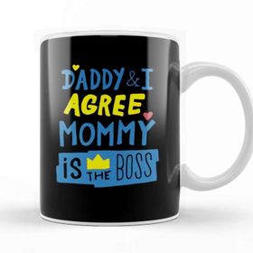 Baskı Dükkanı Mom Is The Boss 01 Kupa