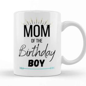Baskı Dükkanı Mom Of The Birthday Boy Kupa