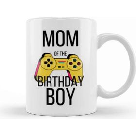 Baskı Dükkanı Mom Of The Birthday Boy Video Gamer Kupa