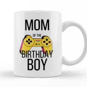 Baskı Dükkanı Mom Of The Birthday Boy Video Gamer Kupa