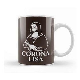 Baskı Dükkanı Mona Lisa Virus Pun Kupa