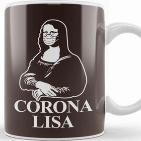 Baskı Dükkanı Mona Lisa Virus Pun Kupa