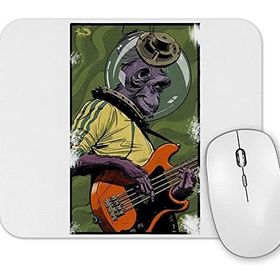 Baskı Dükkanı Monkey Bass Müzik Gitar Maymun Mouse Pad