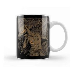 Baskı Dükkanı Monkey D Luffy Pirate King In Victorian Flowers Kupa