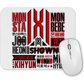 Baskı Dükkanı Monsta x Font Collage Mouse Pad
