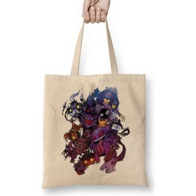 Baskı Dükkanı Monster Pokemon Bez Uzun Saplı Krem Rengi Çanta
