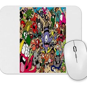 Baskı Dükkanı Monstros Coloridos Mouse Pad