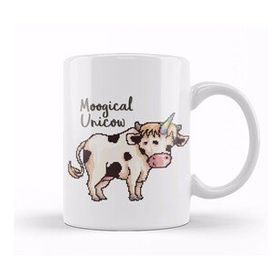 Baskı Dükkanı Moogical Unicow Unicorn Cow Pixel Art Kupa